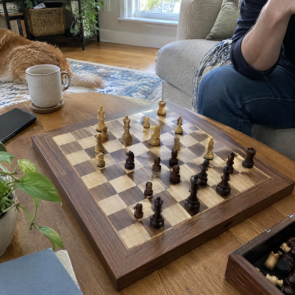 Customer photo: Magnetic Wooden Chess Set